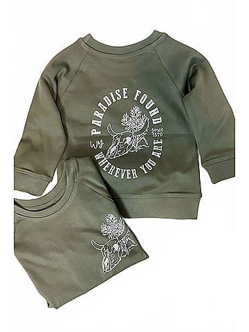 Colored Organics Kid's Paradise Found Wherever You Are Sweater (view 2)