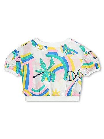 Billie Blush Allover Rainbow Cotton Blouse (view 2)