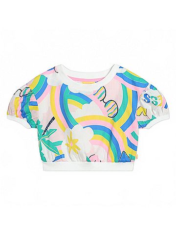 Billie Blush Allover Rainbow Cotton Blouse (view 1)