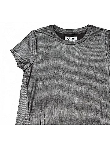 Mia Girl's Metallic Shine Tee (view 2)