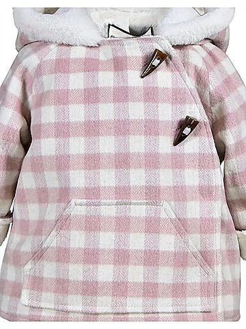 American Widgeon Girl's Plaid Wrap Jacket (view 2)