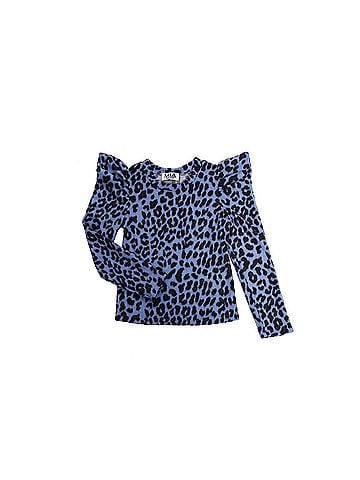 Mia Girls' Leopard Puff Sleeve Top (view 1)