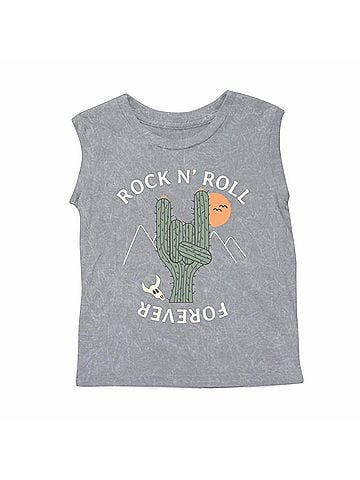 Tiny Whales Boys' Cactus Rock Muscle Tee (view 1)
