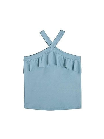 Mia Girls' Flutter Crossover Tank (view 1)