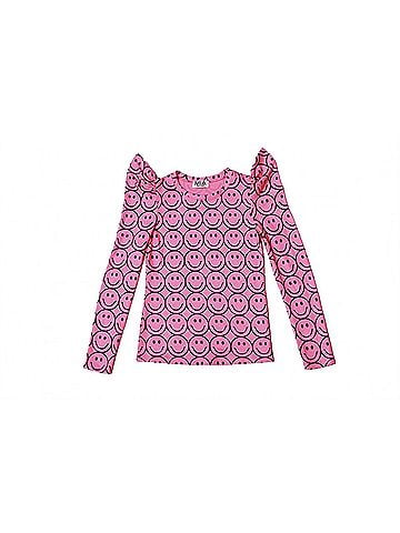 Mia Girls' Smiley Puff Long Sleeve Top (view 1)