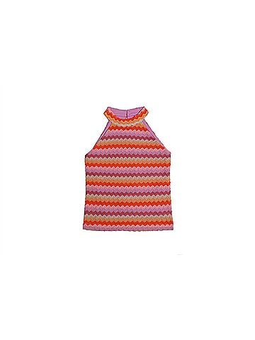 Mia Girl's Zig Zag Crochet Halter Top (view 1)