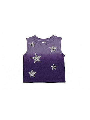 Mia Girl's Sleeveless Star Sweatshirt (view 1)