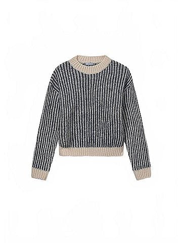 Mayoral Boys Microstripe Crew Neck Sweater (view 1)