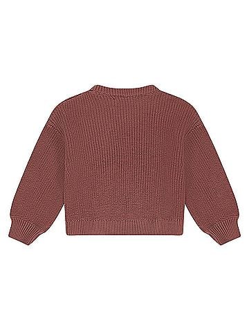 Babyface Girl's Intarsia Heart Knitted Pullover (view 2)