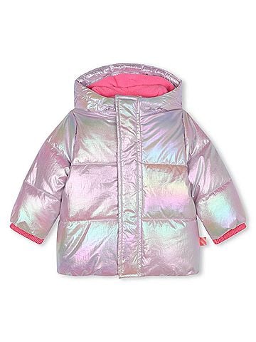 Billie Blush Girl's Shiny Puffer Jacket (view 1)