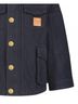 London Fog Black Boys Button-Front Collared Utility Barn Coat Size 7 - photo 3