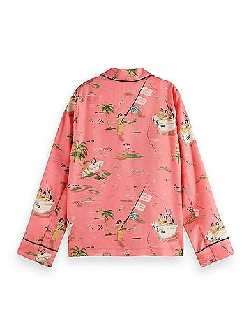 Scotch & Soda Girls Single Breasted Printed Blazer (view 2)