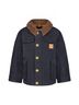 London Fog Black Boys Button-Front Collared Utility Barn Coat Size 4 - photo 1
