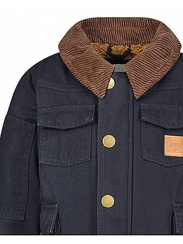 London Fog Boys Button-Front Collared Utility Barn Coat (view 2)