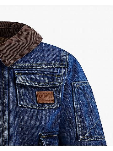 London Fog Big Boys Button-Front Collared Utility Barn Coat (view 2)