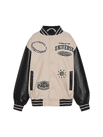 Molo Hani Stripe-Detail Bomber Jacket (view 1)