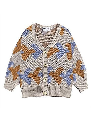 Bobo Choses Kid's Birds All Over Knitted Jumper (view 1)