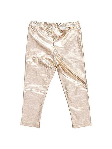 Pink Chicken Girl's Lame Leggings (view 2)