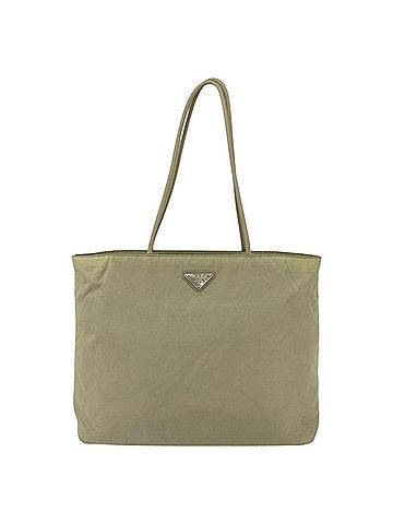 Prada Vintage Zip Tote Tessuto Ecru Nylon Tote Bag Bag (view 1)