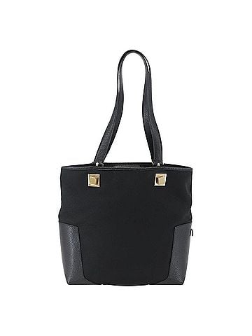 Salvatore Ferragamo Tote Bag Canvas Black Canvas Tote Bag Bag (view 1)
