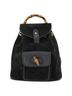 Gucci 100% Suede Solid Black Bamboo Backpack Daim Black Suede Backpack Bag One size - photo 1