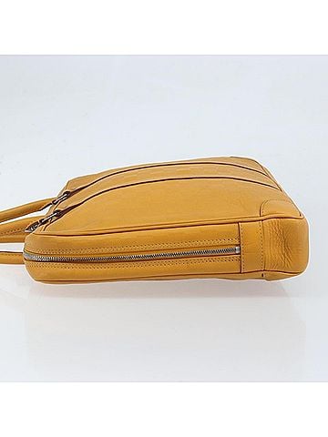 Louis Vuitton Porte-Documents Voyage Briefcase Damier Infini Leather Yellow Leather Briefcase Bag (view 2)