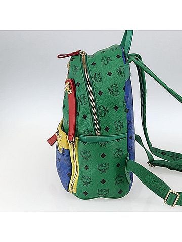 MCM Vintage Vicetos Backpack Pvc Leather Multicolour Pvc Backpack Bag (view 2)