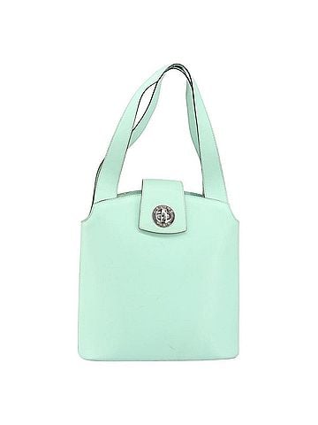 Céline Circle Logo Handbag Leather Green Leather Handbag (view 1)