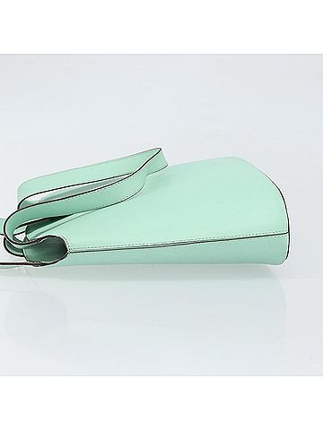 Céline Circle Logo Handbag Leather Green Leather Handbag (view 2)