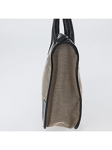 Gucci Vintage Tote Canvas Beige Canvas Tote Bag Bag (view 2)