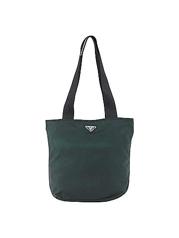 Prada Vintage Zip Tote Tessuto Green Nylon Tote Bag Bag (view 1)