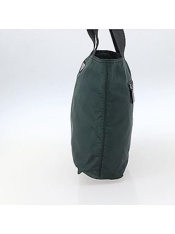 Prada Vintage Zip Tote Tessuto Green Nylon Tote Bag Bag (view 2)