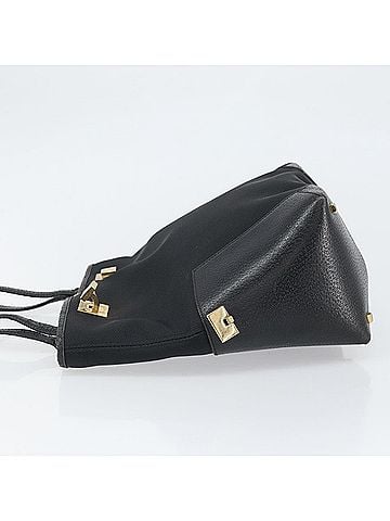 Salvatore Ferragamo Vintage Tote Bag Canvas Black Canvas Tote Bag Bag (view 2)