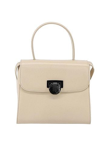 Givenchy Vintage 4G Handbag Leather Beige Leather Handbag (view 1)