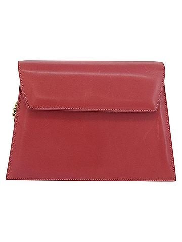 Salvatore Ferragamo Vintage Chain Shoulder Bag Leather Pink Leather Shoulder Bag Bag (view 1)