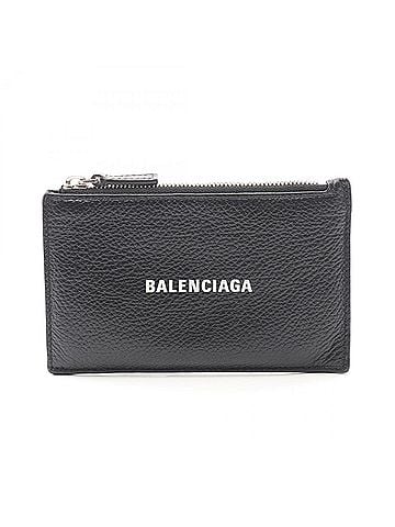 Balenciaga Balenciaga Cash Large Long Coin & Card Holder Wallet - Leather for Men and Women Black (view 1)