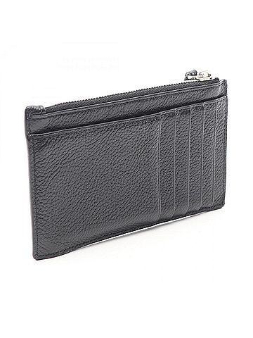 Balenciaga Balenciaga Cash Large Long Coin & Card Holder Wallet - Leather for Men and Women Black (view 2)