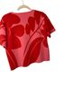 Ann Taylor Floral Pink Red Pullover Sweater Size XS - photo 2