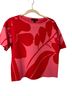 Ann Taylor Floral Pink Red Pullover Sweater Size XS - photo 1
