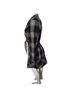 Express Plaid Black White Coat Size S - photo 5