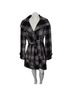 Express Plaid Black White Coat Size S - photo 1