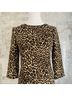 J.Crew 100% Polyester Camo Brown Tan Casual Dress Size 00 - photo 5