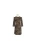 J.Crew 100% Polyester Camo Brown Tan Casual Dress Size 00 - photo 1