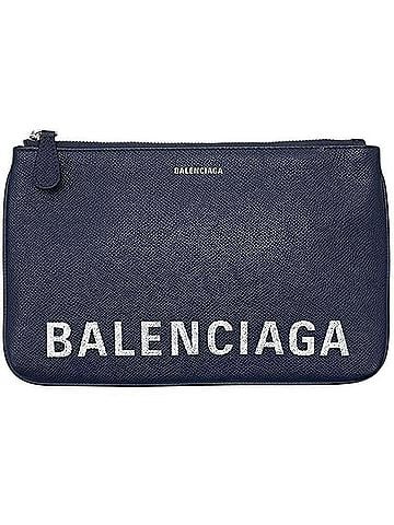 Balenciaga Balenciaga pouch ec-25169 navy 545773 leather 4323 X 535269 BALENCIAGA clutch bag mini grain men's women's (view 2)