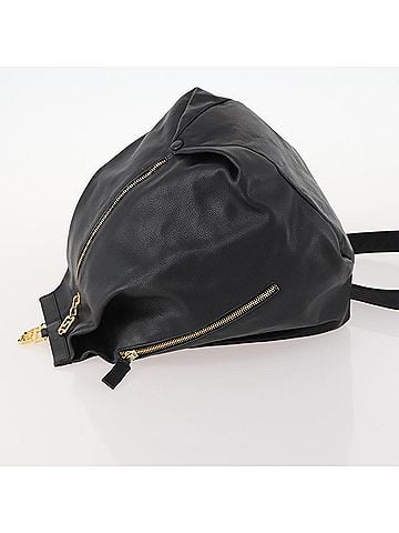 Versace Vintage Shoulder Bag Leather Black Leather Shoulder Bag Bag (view 2)