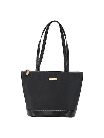 Burberry Vintage Tote Bag Leather Black Leather Tote Bag Bag (view 1)