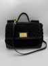 Dolce & Gabbana Basic 100% Leather Solid Multi Color Sicily Python and Macramé Women's Handbag One size - photo 1