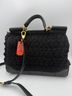 Dolce & Gabbana Basic 100% Leather Solid Multi Color Sicily Python and Macramé Women's Handbag One size - photo 5
