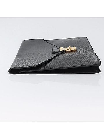 Louis Vuitton Porte-Documents Senateur Bag Epi Leather Black Leather Briefcase Bag (view 2)
