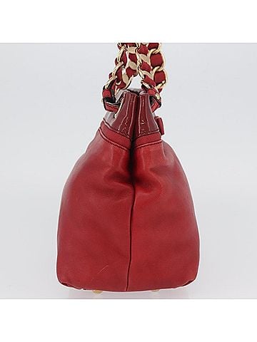 Salvatore Ferragamo Vala Tote Leather Red Leather Tote Bag Bag (view 2)
